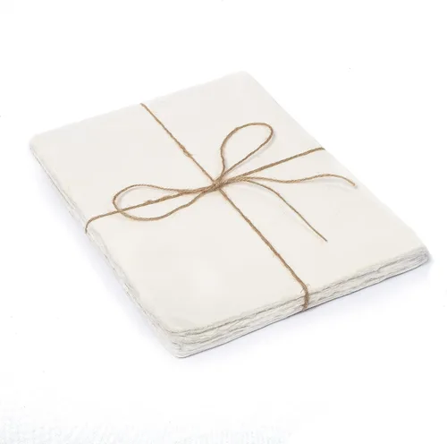 Papel de acuarela | Papel vintage de tamaño carta, 8.5 x 11 pulgadas, papel hecho a mano de 200 GSM, 50 hojas de papel de algodón reciclado, Blanco