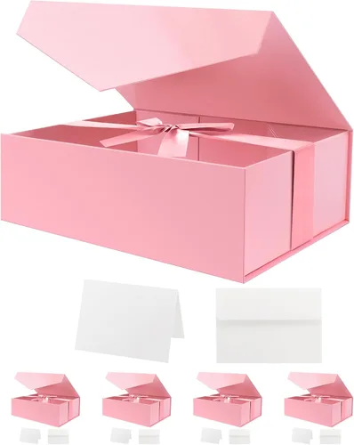 Miniatura 16 de HAPPY POTATO Caja de regalo grande con tapa y cinta, caja de propuesta de padrino, caja de regalo magnética para regalos