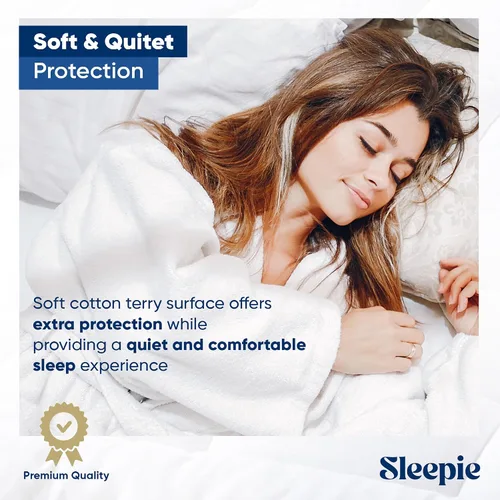 Miniatura 6 de Sleepie Protector de colchón impermeable de alta calidad, funda de colchón de algodón lavable a máquina para cama, protector de colchón refrescante