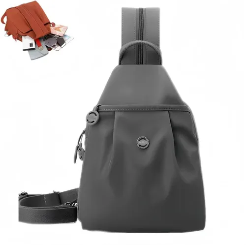 Miniatura 6 de Bolsa de viaje impermeable de 2 vías, mochila convertible, bolsa de trabajo antirrobo para mujer, 11.8x8.3x5.5 in, Azul, Grande, Minimalista