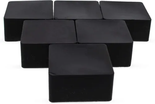 Miniatura 2 de Juego de 6 ceras de abeja cuadradas filtradas puras negras de 2.4 onzas