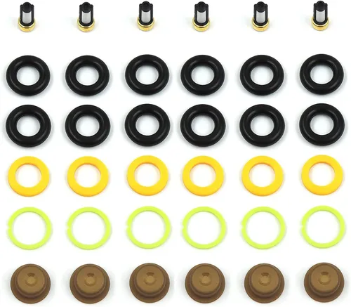 Miniatura 2 de HiSport Kits de servicio de reconstrucción de inyectores de combustible para motores EV1 universales juntas tóricas de inyector, espaciadores