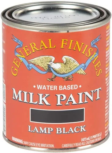 Miniatura 25 de General Finishes Pintura de leche a base de agua, 1 cuarto de galón, lino