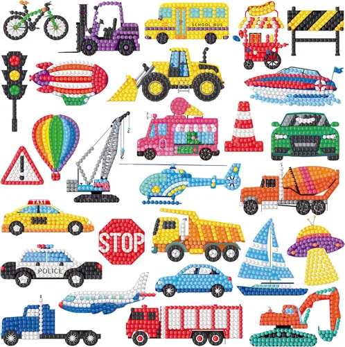 Miniatura 21 de Labeol Kits de arte de diamantes para niños y niñas de 6 a 8 a 10 a 12 años, fáciles de hacer tú mismo, creativas calcomanías de arte de diamantes