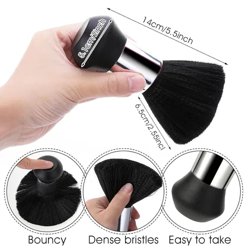Miniatura 2 de 2 cepillos de peluquería para quitar el cabello suelto, cepillos profesionales de corte de cabello, cepillo de peluquero suave para cepillar