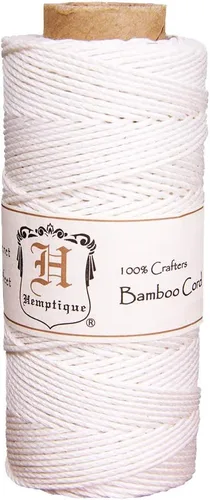 Miniatura 6 de Carrete de cuerda de bambú 20lb 205'-Negro