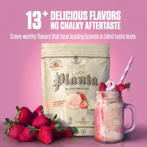 Miniatura 6 de Ambrosia Planta - Polvo de proteína a base de plantas 20g Polvo de proteína vegana libre de lácteos con aminoácidos BCAA Apto para dieta