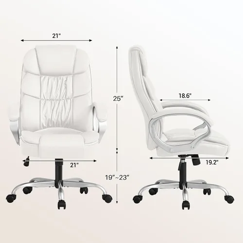 Miniatura 2 de Homall - Silla de oficina con respaldo alto para escritorio de computadora, de cuero sintético, altura ajustable, moderna, ejecutiva, giratoria