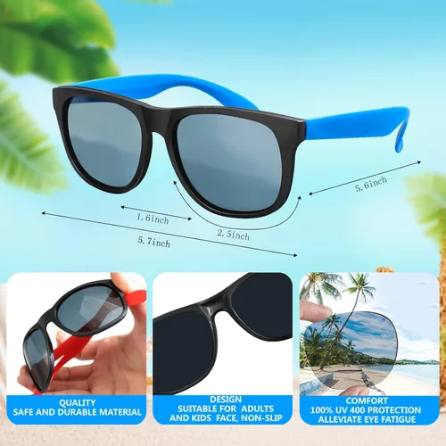 Miniatura 3 de Paquete de 72 lentes de sol a granel para fiestas, 18 colores de gafas de sol de neón a granel para adultos y niños, gafas de sol estilo 80