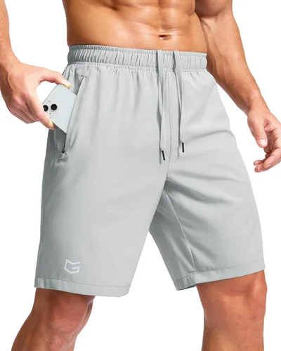 Miniatura 68 de G Gradual Pantalones cortos deportivos para correr para hombre con bolsillos con cremallera, de secado rápido, de 7 pulgadas, 5 pulgadas, 9