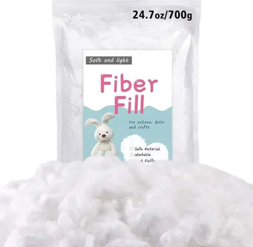 Miniatura 14 de LOKUNN Fibra de poliéster de 2.12 oz/60 g, relleno de fibra de poliéster (2.12 oz ~ 3.97 libras), relleno para animales de peluche, relleno