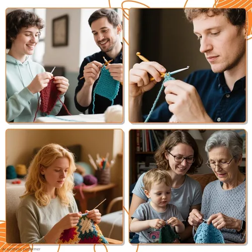 Miniatura 5 de Yinsun 12 madejas de hilo acrílico, 12 colores de hilo mini para crochet en masa para niños, punto y ganchillo para adultos (12 x 15 g)
