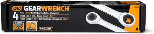 Miniatura 10 de GEARWRENCH Juego de llaves E-Torx de trinquete de caja doble de 4 piezas - 9224D, plata