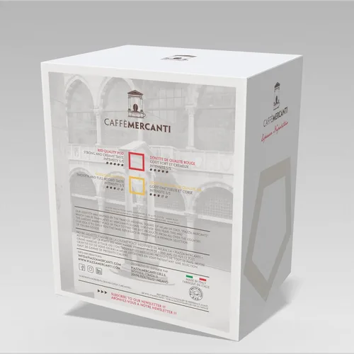 Miniatura 2 de Caffe Mercanti ESE - Máquina de café expreso en cápsulas, 1.732 in, cafetera de una sola porción, 15 bar, color blanco