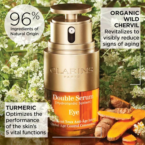 Miniatura 4 de Clarins DOUBLE SERUM EYE Tratamiento antienvejecimiento para ojos Suaviza visiblemente, reafirma, hidrata y revitaliza para ojos más jóvenes