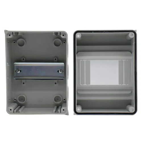 Miniatura 9 de Caja de protección de distribución con riel DIN IP65 ABS transparente cubierta transparente Power mcb caja de distribución para disyuntor