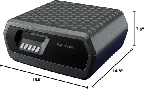 Miniatura 5 de SentrySafe Caja de seguridad ignífuga e impermeable con cerradura de teclado digital, caja de seguridad para documentos y joyas, 0.36 pies cúbicos