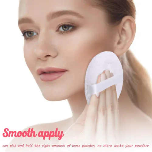 Miniatura 4 de Topwon Soplo de polvo de 4 pulgadas, lavable de cuerpo grande para limpieza facial, maquillaje y mezcla de base de polvo, suave y peludo 3 PAQUETES