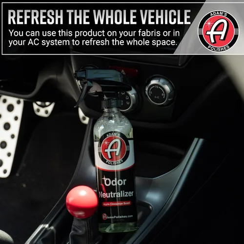Miniatura 7 de Adam's Polishes Neutralizador de olores (manzana y canela, 16 onzas líquidas) – Ambientador en aerosol para automóvil que elimina los olores nocivos