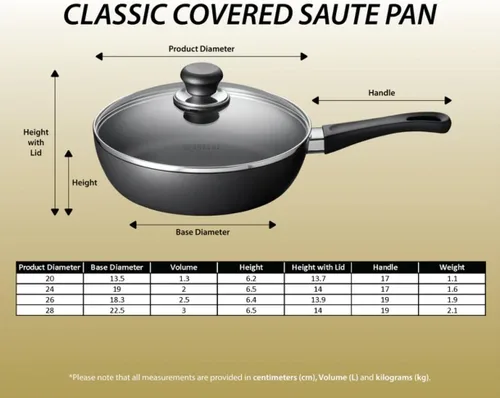 Miniatura 13 de Scanpan Sartén antiadherente clásica de 3.25 cuartos (11 pulgadas) con tapa, compatible con estufas de gas y eléctricas, apta para utensilios