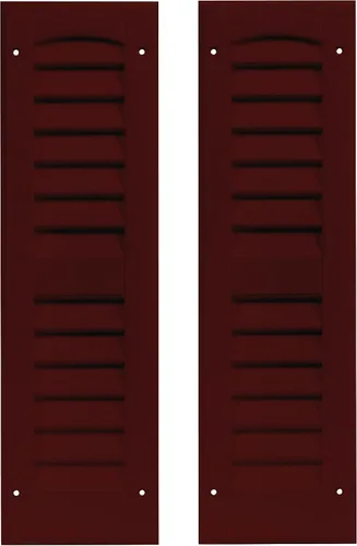 Miniatura 15 de Persianas de cobertizo con listones de 6 pulgadas de ancho x 21 pulgadas de alto, color azul Bedford para cobertizos, casas de juegos y gallineros