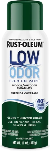 Miniatura 22 de Rust-Oleum Pintura en aerosol prémium de bajo olor, 11 onzas, concha marina brillante, paquete de 6 Seashell