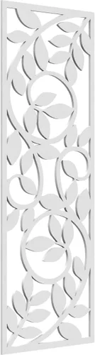 Miniatura 93 de 9 3/8"W x 24 3/8"H x 1/4"T Utica Decorativo Fretwork Madera Paneles de Pared, Abedul