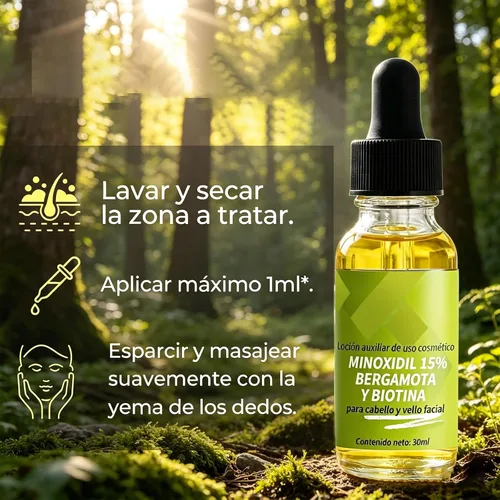 Miniatura 3 de Suero de crecimiento del cabello de minoxidil al 15%, minoxidil para mujeres, monóxido para el crecimiento del cabello, para hombres y mujeres