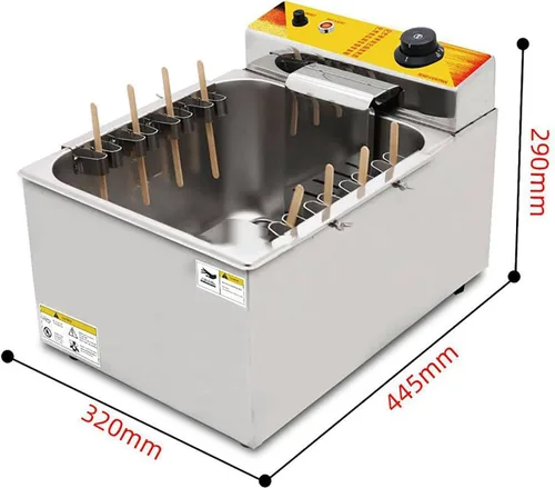 Miniatura 7 de 12L Gran Capacidad Comercial Automático Queso Hot Dog Sticks Freidora Eléctrica Profunda Perro de Maíz Caliente Máquina