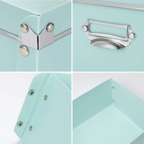 Miniatura 4 de SEEKIND Caja de almacenamiento con tapas y asas decorativas, 3 en 1, a prueba de humedad, plegable para ahorrar espacio, para ropa, cosméticos