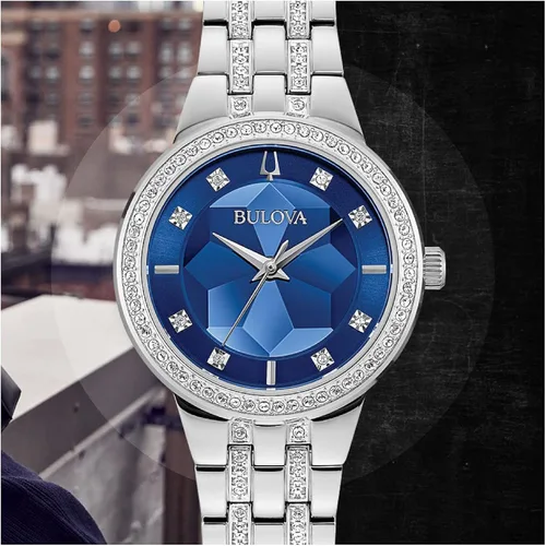 Miniatura 7 de Bulova Ladies' Crystal Phantom 3-Hand Quartz Watch, Faceted Mineral Glass Dial
