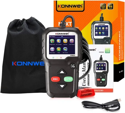 Miniatura 8 de KONNWEI Herramienta de diagnóstico OBD2 lector de código de coche KW680 Herramienta de escaneo de luz de control mejorado OBD II escáner