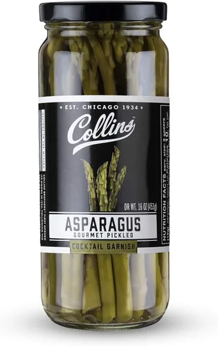 Miniatura 7 de Collins Espárragos gourmet en escabeche Guarnición premium para cócteles, Bloody Mary, ensaladas, bandejas de carne y queso Lanzas de espárragos
