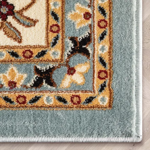 Miniatura 5 de Well Woven Barclay Collection Sarouk - Alfombra de área azul claro de 6 x 9 pies, para sala de estar, dormitorio y comedor