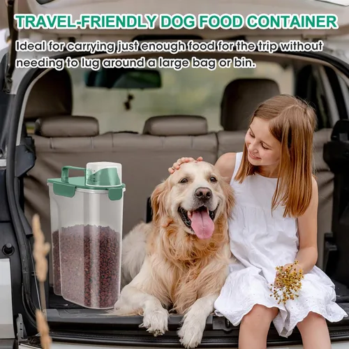 Miniatura 5 de TBMax Contenedor de Almacenamiento de Comida para Gatos y Perros de 5 a 7 libras, Contenedor Secundario de Almacenamiento de Comida para Mascotas