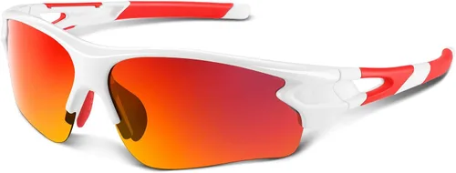 Miniatura 13 de BEACOOL Polarized Sports Sunglasses for Men Women Youth Baseball Fishing Cycling Running Golf Motorcycle Tac Glasses UV400 Negro rojo