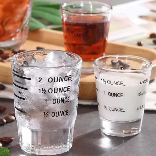 Miniatura 4 de Vasos de chupito, vaso medidor, líquido pesado, copa de vino, vaso de chupito de expreso, 1.5 onzas/1.5 fl oz (paquete de 0.1 - 1.5 fl oz)