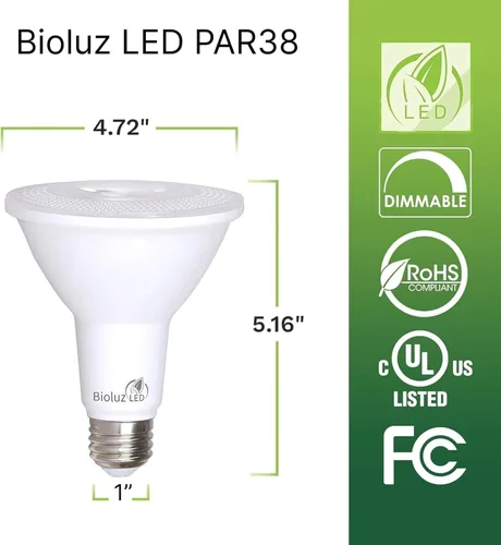 Miniatura 2 de Bioluz LED Paquete de 4 Bombillas LED PAR38 Equivalente a 90W Usando 13W 3000K Blanco Suave 1050 Lúmenes Base E26 Bombillas de Luz de Inundación