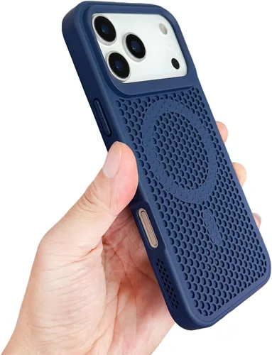 Miniatura 21 de Funda para iPhone 17 Pro Max, [compatible con MagSafe] doble capa de disipación de calor de panal de abeja, funda protectora transpirable y a prueba
