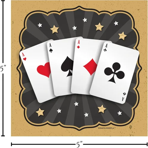Miniatura 6 de HOME & HOOPLA Suministros mágicos para fiestas y tarjetas para fiestas nocturnas, tarjetas de mago, platos de postre de papel negro y servilletas
