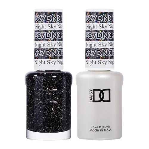 Miniatura 8 de DND - Juego de esmaltes de gel negro, esmalte de gel UV/LED y esmalte de uñas secado al aire, dúo de esmalte a juego sin astillas, 0.5 onzas MAR POR