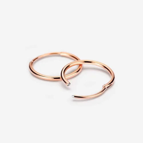 Miniatura 17 de FANSING Aretes de aro para mujer, aretes de aro de cartílago de moda, aretes de acero quirúrgico para hombre