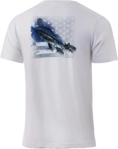 HUK Camiseta de manga corta con logotipo de pesca para niños