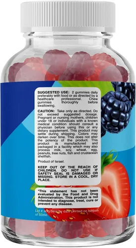 Miniatura 8 de Gomitas avanzadas de fibra para adultos, suplemento de raíz de achicoria con soporte prebiótico y aceite de coco para la salud intestinal
