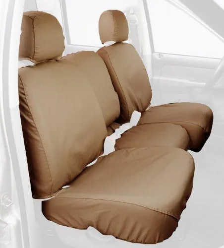 Miniatura 14 de Covercraft - SS3344PCCH Fundas de asiento de asiento delantero de ajuste personalizado - Tela de polialgodón, negro carbón Negro (Charcoal Black)