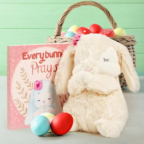 Miniatura 6 de Tickle & Main Everybunny Prays Bunny - Peluche y juguete de oración musical para regalos de bautizo para niñas - Rosa, 7 pulgadas - Regalos
