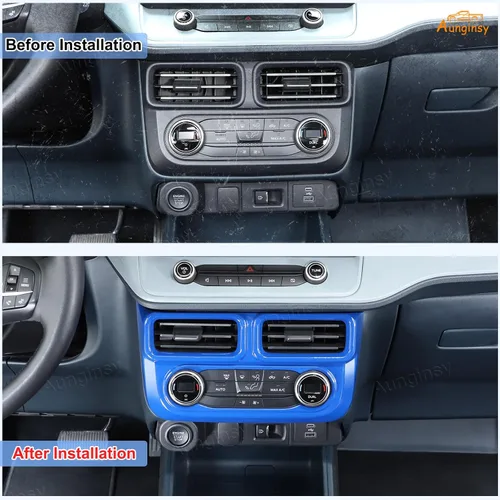 Miniatura 2 de Aunginsy Cubierta de salida de aire para consola central, compatible con Ford Maverick 2022-2024, control central de automóvil, panel de interruptor