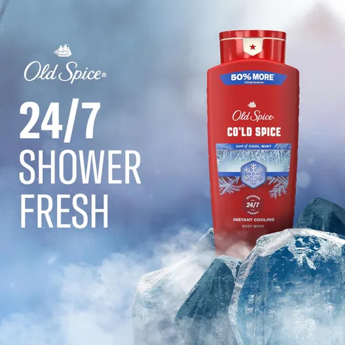 Miniatura 3 de Old Spice Red Collection - Desodorante antitranspirante + gel de baño para hombres, especias frías con aroma a menta fresca, protección contra