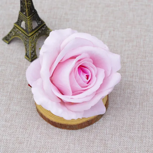 Miniatura 17 de 10 piezas de flores artificiales sin tallo de 3.9 in de cabeza de rosas artificiales estéticas para bodas, ramos, guirnaldas