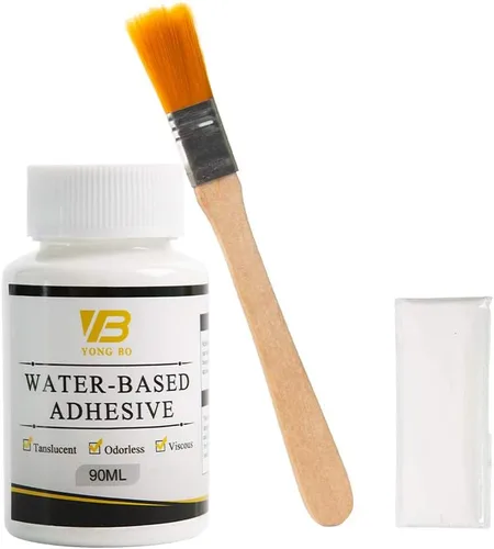 Miniatura 4 de Kit de adhesivo dorado, hojas de oro, pintura de lámina dorada para arte artesanal, resina epoxi, vidrio, uso en madera